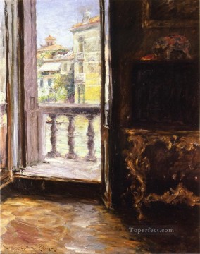 William Merritt Chase Painting - Venetian Balcony William Merritt Chase